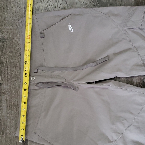 Nike Gray Capris Draw String Hems Size L - Picture 5 of 7